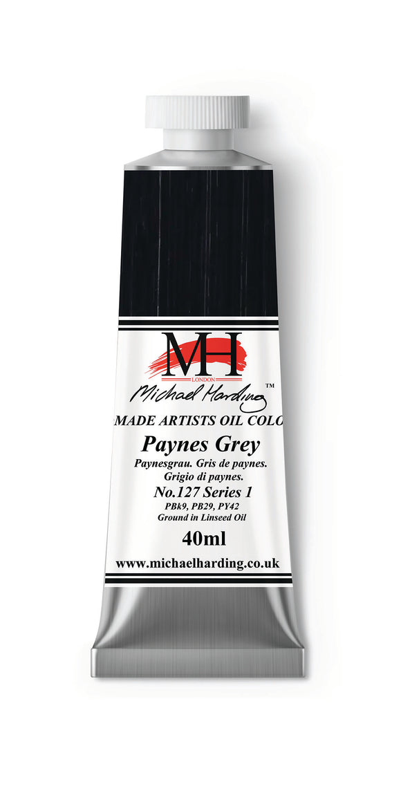 Michael Harding Handmade Oil 40ml tube-	Paynes Grey 40ml (series 1)