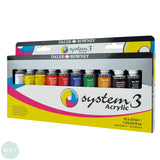 Acrylic Paint Set- Daler Rowney SYSTEM3 STUDIO SET 10 x 37ml