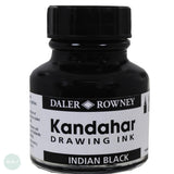 Drawing Ink- Daler Rowney KANDAHAR- Black Indian Ink 28ml