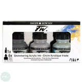 ACRYLIC INK - Daler Rowney FW – 29.5ml - Shimmering SET - 6 x Bottles