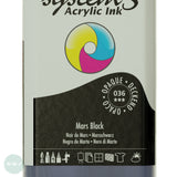 ACRYLIC INK - OPAQUE - Daler Rowney - SYSTEM 3 - 180ml Pipette Bottle - MARS BLACK