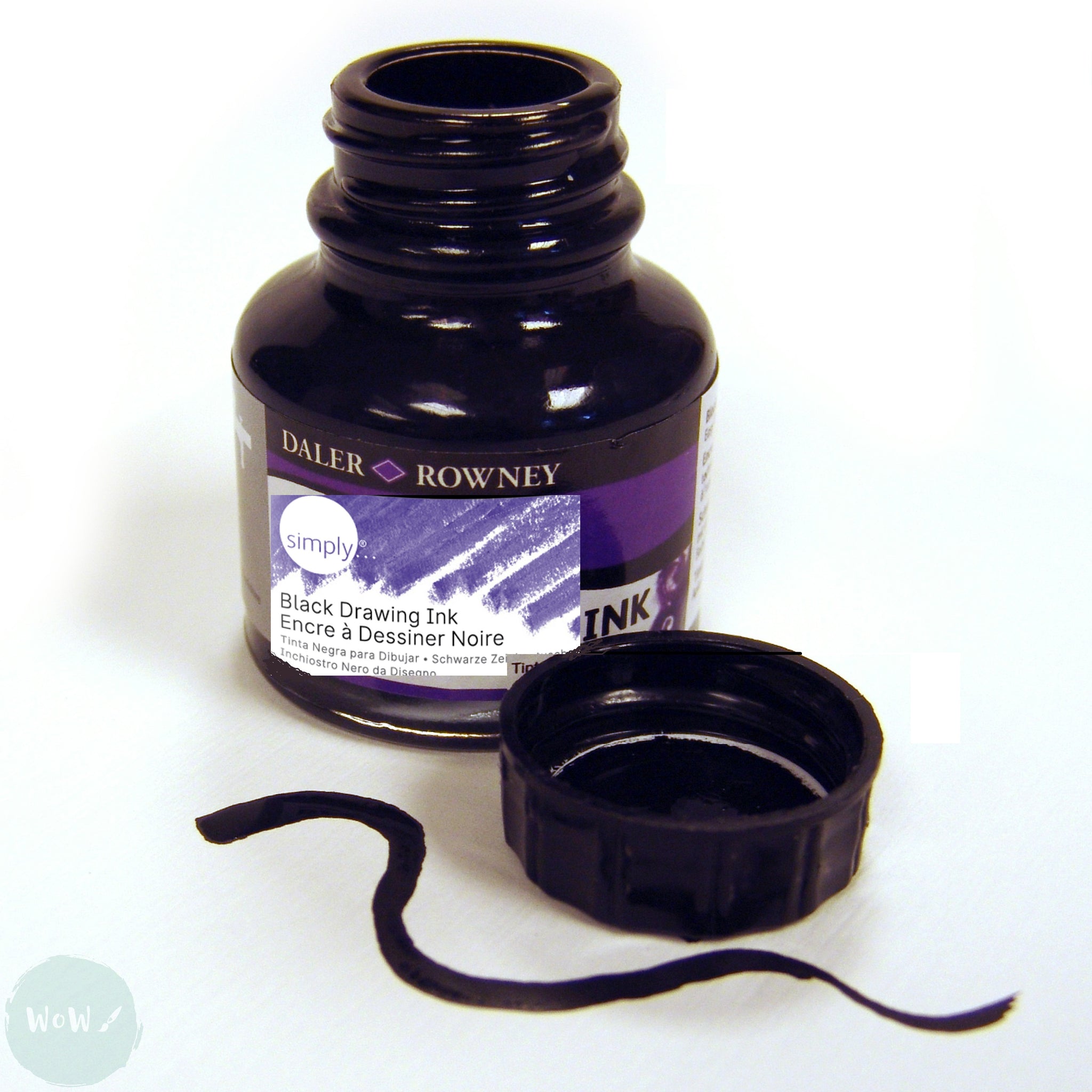 Rohrer & Klingner Watercolor Ink - 12 ml Bottle - Phthalogrün (Phthalo Green Rohrer & Klingner Watercolor Ink - 12 ml Bottle - Phthalogrün (Phthalo Green