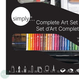Complete Art Set - Daler Rowney SIMPLY - 96 pieces - with Table Easel & Carry Case