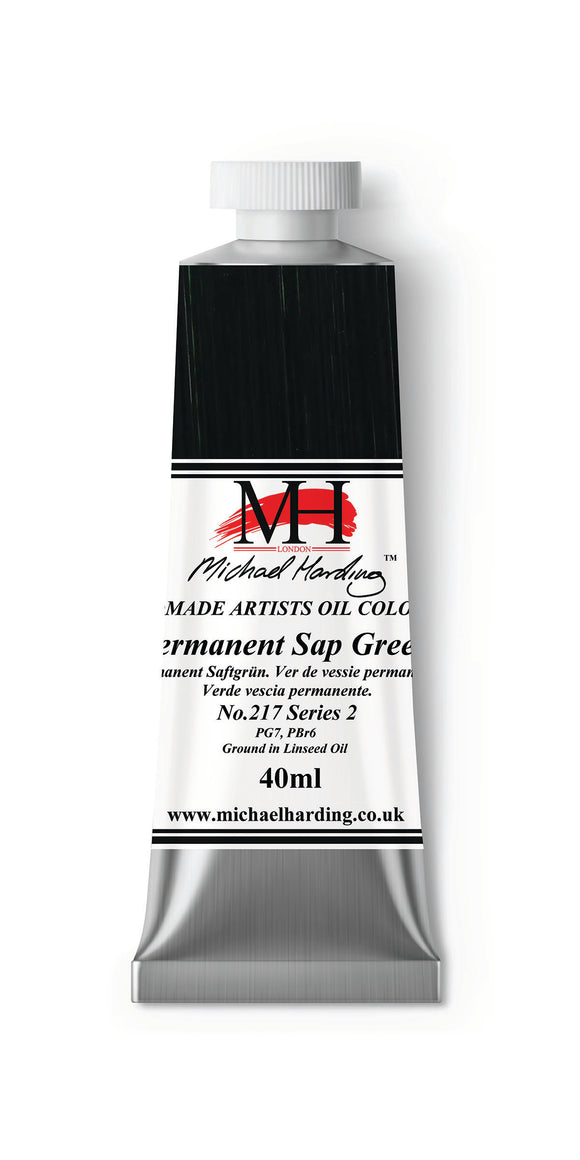 Michael Harding Handmade Oil 40ml tube-	Permanent Sap Green 40ml (series 2)