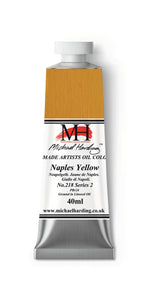 Michael Harding Handmade Oil 40ml tube-	Naples Yellow 40ml (series 2)