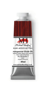 Michael Harding Handmade Oil 40ml tube-	Transparent Oxide Red 40ml (series 2)