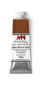 Michael Harding Handmade Oil 40ml tube-	Italian Brown Ochre 40ml (series 2)