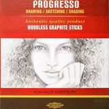 Pure Graphite - Koh-i-noor - PROGRESSO - ‘woodless’ pencil graphite stick - SINGLE - 8B