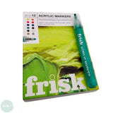 PAINT MARKER - FRISK - Acrylic Paint Marker - Set of 12 ASSORTED - 2mm