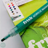 PAINT MARKER - FRISK - Acrylic Paint Marker - Set of 12 ASSORTED - 2mm