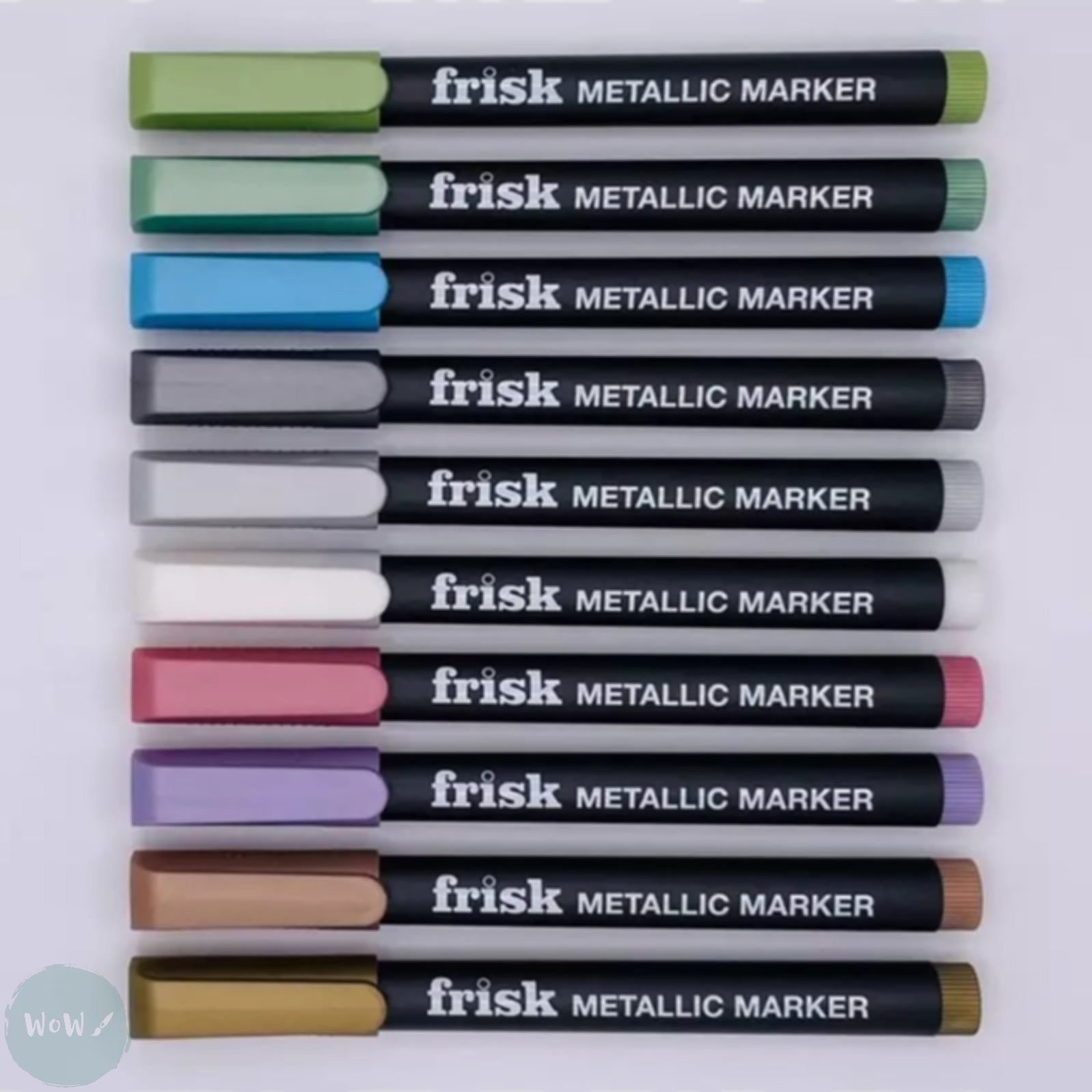 Frisk Metallic Markers Set of 10 - 2mm