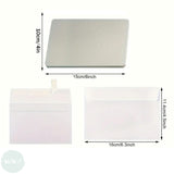 Watercolour Postcard - 10 x BLANK CARDS & ENVELOPES - 300gsm - 15 x 10 cm - SMOOTH & COLD PRESSED SURFACE