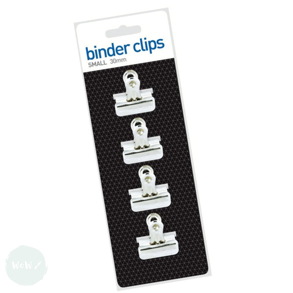 Drawing Boards- Clips - 30mm  wide Bulldog / Binder Clip x 4