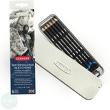 Drawing & Sketching Pencils - Derwent - SKETCHING WATER-SOLUBLE - 6 assorted tin