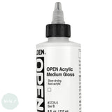 Acrylic Mediums - Golden OPEN (Slow Drying) - ACRYLIC MEDIUM (GLOSS) 118ml