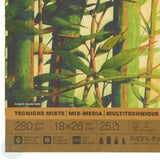 Mixed Media pad - Fabriano - BAMBOO - 280gsm - 18 x 26cm