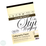 Calligraphy Paper Pad - DALER ROWNEY - Parchment Effect - 30 assorted sheets - A4