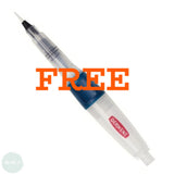 Watercolour Pencil Sets - DERWENT - Tin of 12 INC. inc. FREE Waterbrush Pen WORTH £10.19