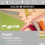 Pastel Paper Pads- Daler Rowney - MURANO -  Pastel & Art paper- 16 x 12" - Neutral Colours