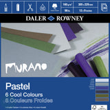 Pastel Paper Pads- Daler Rowney - MURANO Pastel & Art paper- 12 x 9"- Cool Colours