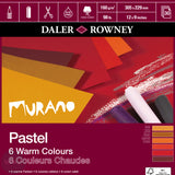 Pastel Paper Pads- Daler Rowney - MURANO Pastel & Art paper- 12 x 9"- Warm Colours