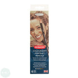 Coloured Pencil Sets -DERWENT COLOURSOFT -  6 tin - PORTRAIT COLOURS