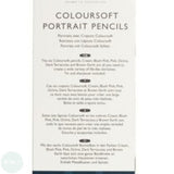Coloured Pencil Sets -DERWENT COLOURSOFT -  6 tin - PORTRAIT COLOURS