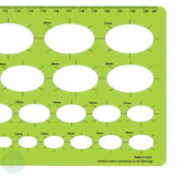 DRAWING ACCESSORY- Ellispe Template - HELIX H82