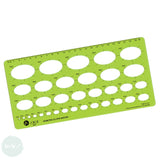DRAWING ACCESSORY- Ellispe Template - HELIX H82
