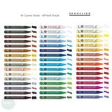 Pastel Pencil Sets - SENNELIER – Introductory Set - HALF LENGTH - 48 assorted