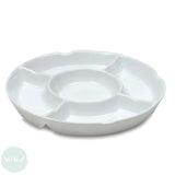 Ceramic Palette - ROUND - 180mm (7") diameter - 5 Wells