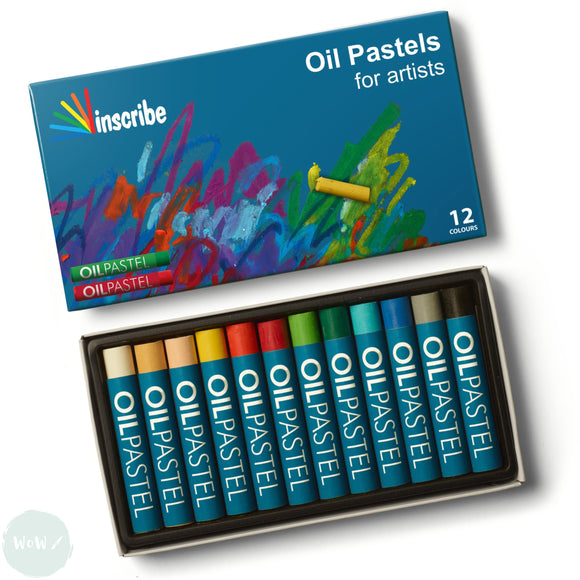 Oil Pastel Set - INSCRIBE - 12 Assorted