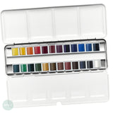 Watercolour Paint Sets - Winsor & Newton COTMAN - COMPLETE TRAVEL TIN - 24 x Half pans