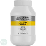 ACRYLIC PAINT - Winsor & Newton GALERIA - 1 litre (1000ml) Pot - TITANIUM WHITE