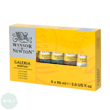Acrylic Paint Set- Winsor & Newton GALERIA 6 x 60ml Tubes (
