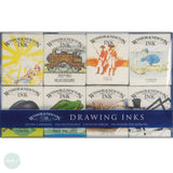 INK - Winsor & Newton DRAWING INK 14ml - SET - 8 Colours - No 1 WILLIAM Collection