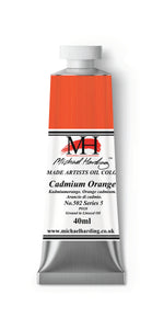 Michael Harding Handmade Oil 40ml tube-	Cadmium Orange 40ml (series 5)