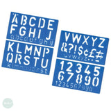 DRAWING ACCESSORY- Lettering Stencil- 50mm (2")