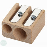 Sharpener- Twin Beech Wood pencil sharpener
