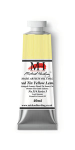 Michael Harding Handmade Oil 40ml tube-	Lead Tin Yellow Lemon 40ml (series 5)