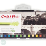 Soft Pastels Sets -Conté à Paris CARRÉ CRAYONS - 12 Assorted LANDSCAPE COLOURS
