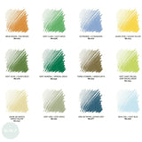 Soft Pastels Sets -Conté à Paris CARRÉ CRAYONS - 12 Assorted LANDSCAPE COLOURS
