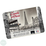 DRAWING / SKETICHING PENCILS - Conté à Paris - PIERRE NOIR SET - 15 Assorted Tin