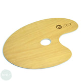 Wooden palette- OVAL - 350 x 240mm