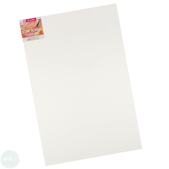 Artists Stretched Canvas - STANDARD Depth - WHITE PRIMED Cotton - SINGLE  - 260 gsm - Royal Talens ART CREATION -   80 x 120cm