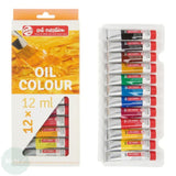 Oil Paint Set- Royal Talens ART CREATION –  Oil Combi Set  - 12 x 12ml Tubes, Brushes & Pad