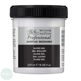 ACRYLIC MEDIUMS - Winsor & Newton PROFESSIONAL -  GLOSS GEL - 237ml