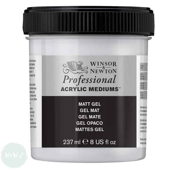 ACRYLIC MEDIUMS - Winsor & Newton PROFESSIONAL -   MATT GEL - 237ml