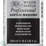 ACRYLIC MEDIUMS - Winsor & Newton PROFESSIONAL -  GLOSS MEDIUM - 250ml