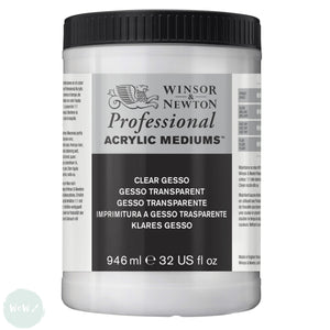 SURFACE PREPARATION - Winsor & Newton PROFESSIONAL -  CLEAR - Gesso Primer - 946ml